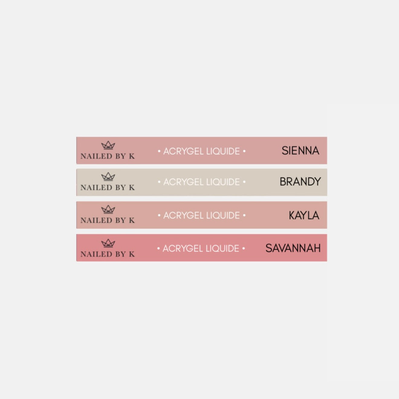 ÉTIQUETTES NUANCIERS -  SPEEDLINE/GLIMMER/ACRYGELS LIQUIDES